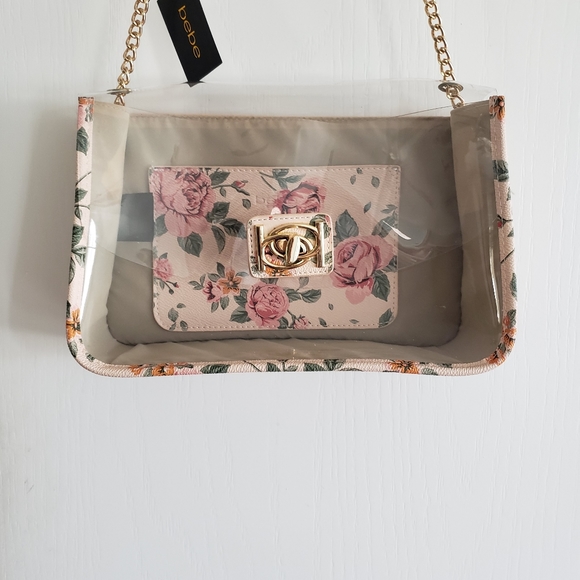 NWT Bebe "Jodie" Floral Crossbody Bag - Picture 8 of 9